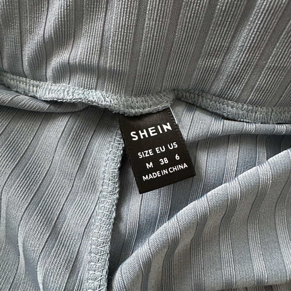 SHEIN Blue Midi Pencil Skirt And Top Set Maternity - Picture 5 of 5
